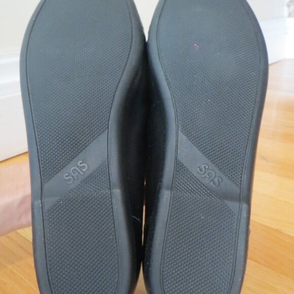 Women's Black SAS Penny Loafers Wedges Slip On Shoes Size 10 M EUC - Picture 7 of 10